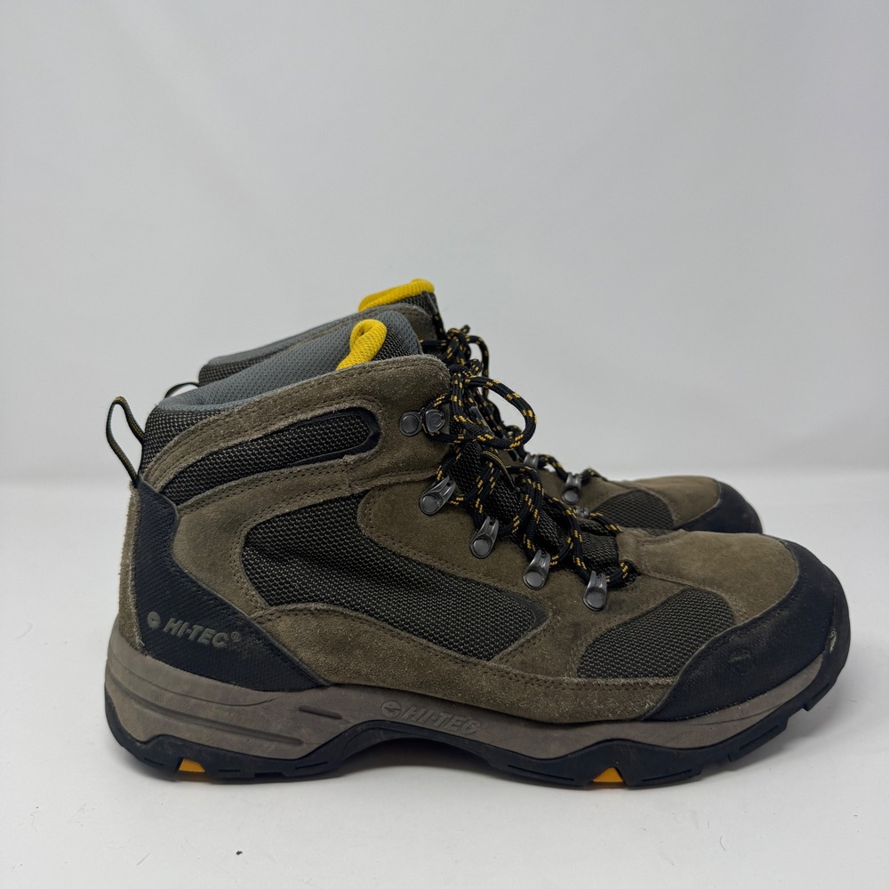 Hi-Tec Mojave M Mens Hiking Boots Brown Suede Mesh Mid Top Size 11.5 140/00881